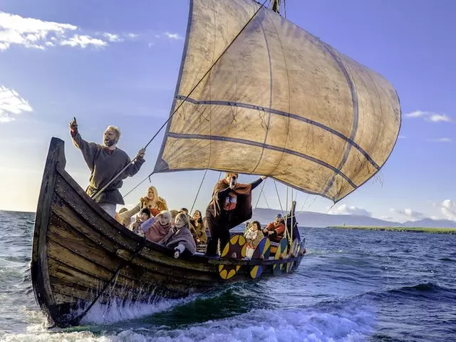 Did the Vikings sail northeast along the Arctic Sea?